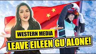 Western media attack American Chinese Eileen Gu for representing China at Winter Olympics [upl. by Aitnohs]