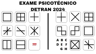 exame psicotécnico detran 2024 psicotécnico detran 2024 teste psicotécnico detran 2024 psicoteste [upl. by Janos]