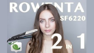 Rowenta SF6220 Piastra per capelli 2 in 1 liscio e mosso [upl. by Aihsatal315]