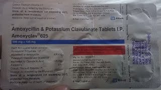 Amoxycillin and potassium clavulanate tablets ip 625 in hindiamoxyclav 625 tablet uses in hindi [upl. by Suolhcin178]