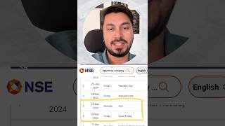 Stock market holidays must watch this video to know about holiday shorts capitaltrader02 [upl. by Bruce]