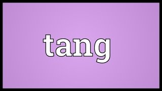 Tang Meaning [upl. by Mikeb]