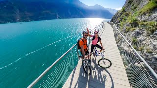 sul LAGO DI GARDA in BICI  La pista sospesa di Limone partendo da Malcesine per tutto lalto Lago [upl. by Ximenez]