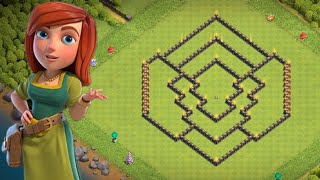 DISEÑO AYUNTAMIENTO 9  TH9  SUBIDA DE COPAS CLASH OF CLANS [upl. by Kuska]