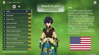 Kinich amp Ajaw English Voice Lines by John Patneaude amp Abby Espiritu  Genshin Impact 50 [upl. by Victory]