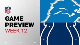 Detroit Lions vs Indianapolis Colts  2024 Week 12 Game Preview [upl. by Audre450]