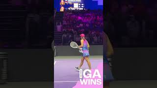 Iga Swiatek defeats Daria Kasatkina  WTA Finals Riyadh igaswiatek wtafinalsriyadh [upl. by Rubi675]