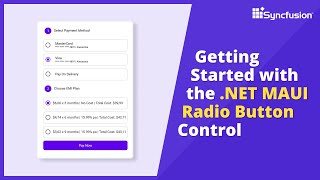 Getting Started with the NET MAUI Radio Button Control [upl. by Eesdnil157]