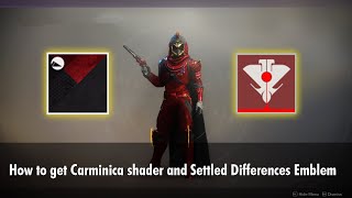 How to get the new Carminica and settled differences emblem only avialable in Season of Arrivals [upl. by Gabriellia]