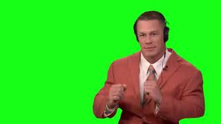 john cena DANCING with HEADPHONES  Green Screen [upl. by Asiruam]