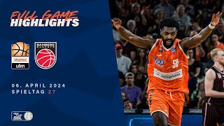 ratiopharm ulm vs Bamberg Baskets  Full Game Highlights  Spieltag 27 Saison 202324 [upl. by Nadda]