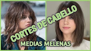 Cortes de cabello para MEDIAS MELENAS modernos y FAVORECEDORES [upl. by Publea]