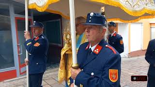 Fronleichnamsprozession der Pfarrgemeinde in Feldkirchen in Kärnten [upl. by Hannahoj]