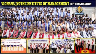 VIGNANA JYOTHI INSTITUTE OF MANAGEMENT 30TH CONVOCATIONYOUTUBE24112024 sitivisionprograms [upl. by Olmstead]