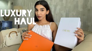 LUXURY HAUL Gucci Diana Bag Review Hermes amp Dior [upl. by Minta404]