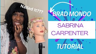 TRYING BRAD MONDOS SABRINA CARPENTER HAIRCUT TUTORIAL [upl. by Ienttirb434]