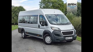 2017 Peugeot Boxer L4H2 MinibusLite lightweight 17 seater minibus available at wwwsrkcarscouk [upl. by Frolick97]