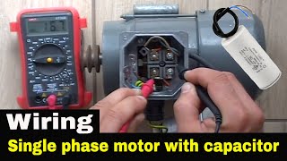 How to wire single phase motor with startrunpermanent capacitors [upl. by Carlos]