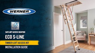 How to install a Werner Eco SLine Complete Timber Loft Access Kit [upl. by Auerbach]