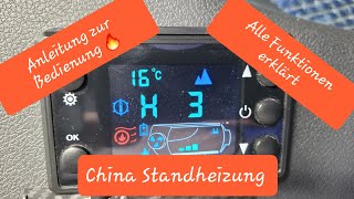 China Standheizung EinstellungenProgrammierung und Bedienung 🔥 vevor standheizung dieselheater [upl. by Fairman979]