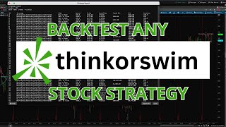 Backtest Any Stock Strategy In thinkorswim [upl. by Adaline]