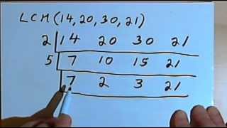 Finding the LCM of 3 or more numbers 127222 [upl. by Avla]