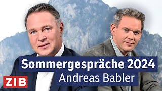 ORF Sommergespräch mit Andreas Babler  26082024 [upl. by Ahsuatan]