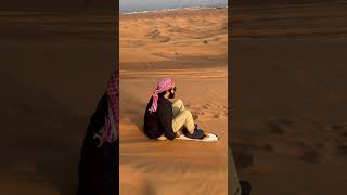 Sand skating in the Dubai Desert 🏜️🛹  Epic Desert Safari Adventure  Greatmughalz565  shorts [upl. by Hoffert]