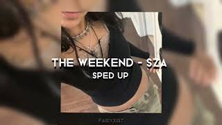 the weekend  sza sped up [upl. by Ayoted400]