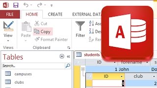 Creating a students table in a MS Access College Database [upl. by Anomor393]