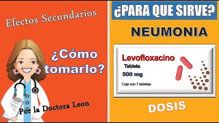 LEVOFLOXACINO 🅿🅰🆁🅰 🆀🆄🅴 🆂🅸🆁🆅🅴 dosis  COMO TOMARLA Efectos secundarios por la DOCTORA LEON [upl. by Elihu]