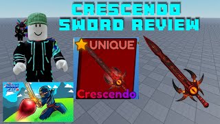 CRESCENDO SWORD IS REALLY COOL Blade Ball Roblox [upl. by Odelia421]