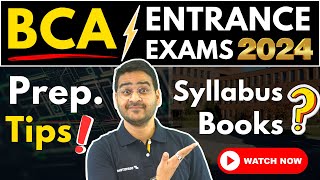 💥All About BCA Entrance Exams 2024 BCA Syllabus Best Books Tips BCA BCA2024 BCAEntranceExams [upl. by Ehcropal]