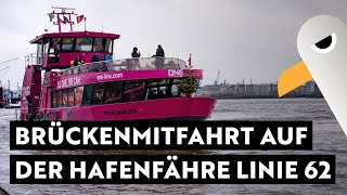 Hafenrundfahrt auf der Brücke der Linie 62 von den Landungsbrücken bis Finkenwerder [upl. by Andra930]