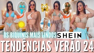 TENDÊNCIAS BIQUÍNIS SHEIN VERÃO 2024 ✨ 🤑 moda praia da SHEIN primavera verão 2024 [upl. by Sitruk]