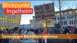 Demo gegen Rechtsextremismus  Blickpunkt Ingelheim [upl. by Anaoy]