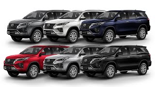 2020 Toyota Fortuner All Colour Options  Images  AUTOBICS [upl. by Enyawd889]