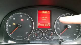 VW Touran 2010 service light reset [upl. by Revolc]