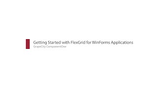 How to Add FlexGrid a WinForms Datagrid Control to Your Desktop Application [upl. by Aikit]