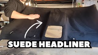 Headliner Repair With Stretch Foam Backed Suede [upl. by Holub]