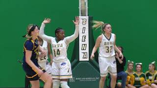 WBB Quinnipiac 83 Siena 72 [upl. by Asiret]