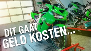 Technische motor keuring van mijn Kawasaki ZX6R Is het een miskoop [upl. by Ettevad547]