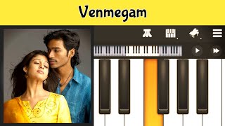 Venmegam Pennaga Piano Tutorial with Notes  Yaaradi Nee Mohini [upl. by Enigroeg]