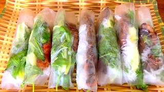 Vietnamese spring rolls  fish rolls [upl. by Hpejsoj]