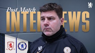 POCHETTINO PostMatch reaction  Middlesbrough 10 Chelsea  Carabao Cup 2324 [upl. by Fishback431]