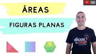 APRENDA COM EXERCÍCIOS  ÁREAS DE FIGURAS PLANAS [upl. by Odranreb]