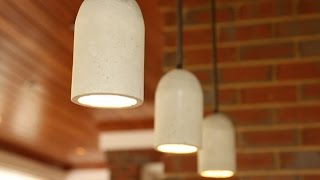 DIY Concrete Pendant Lights [upl. by Alina]