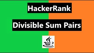 Divisible Sum Pairs Hackerrank Solution  java 8 Hackerrank Algorithms [upl. by Eugenio768]