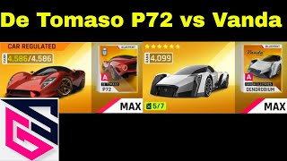 Asphalt 9  De Tomaso P72 vs Vanda Electrics Dendrobium  Touchdrive [upl. by Eniarral]