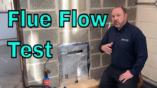 Flue Flow Test  Viva Training Academy  ACS Gas Training [upl. by Aidile]